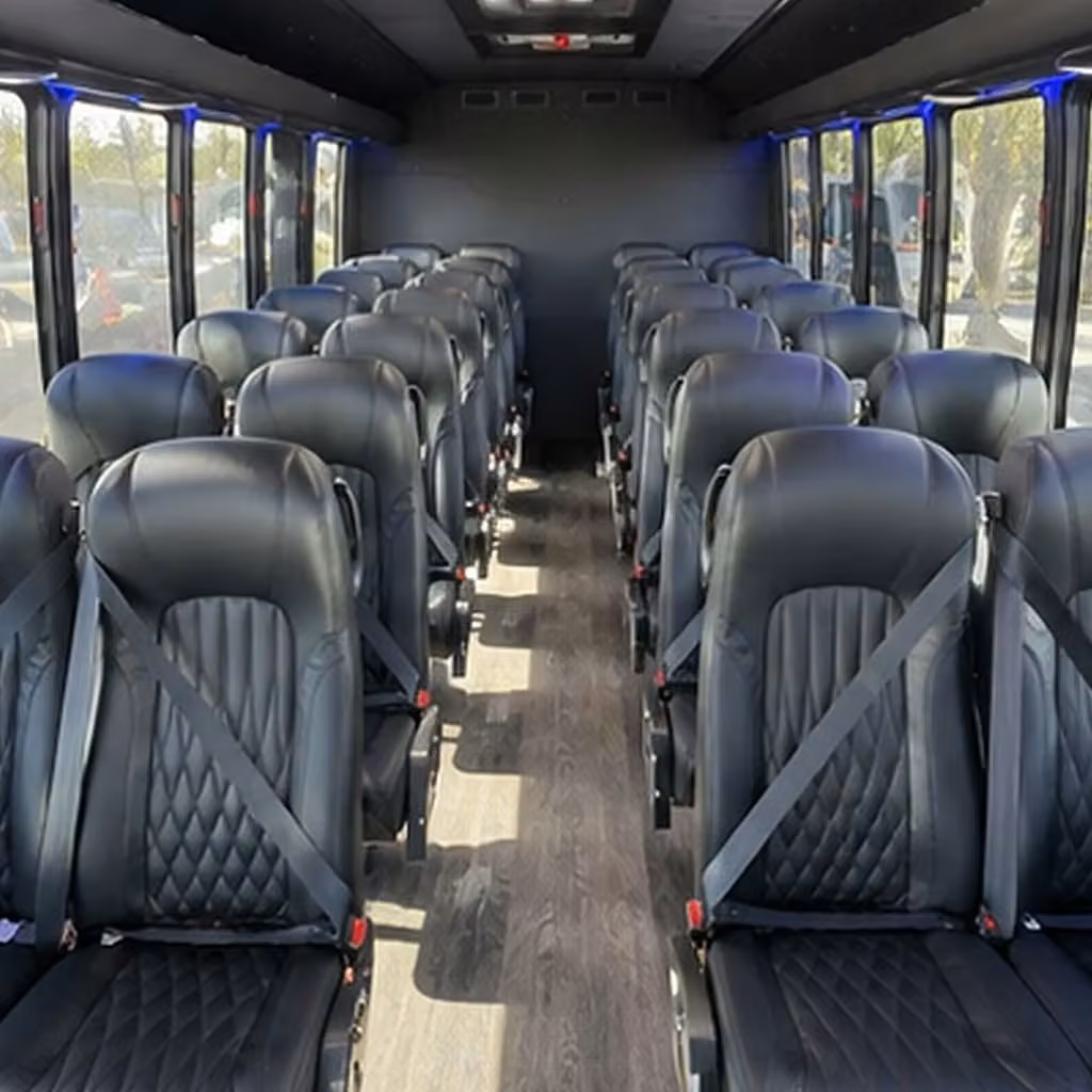25 passenger minibus interior